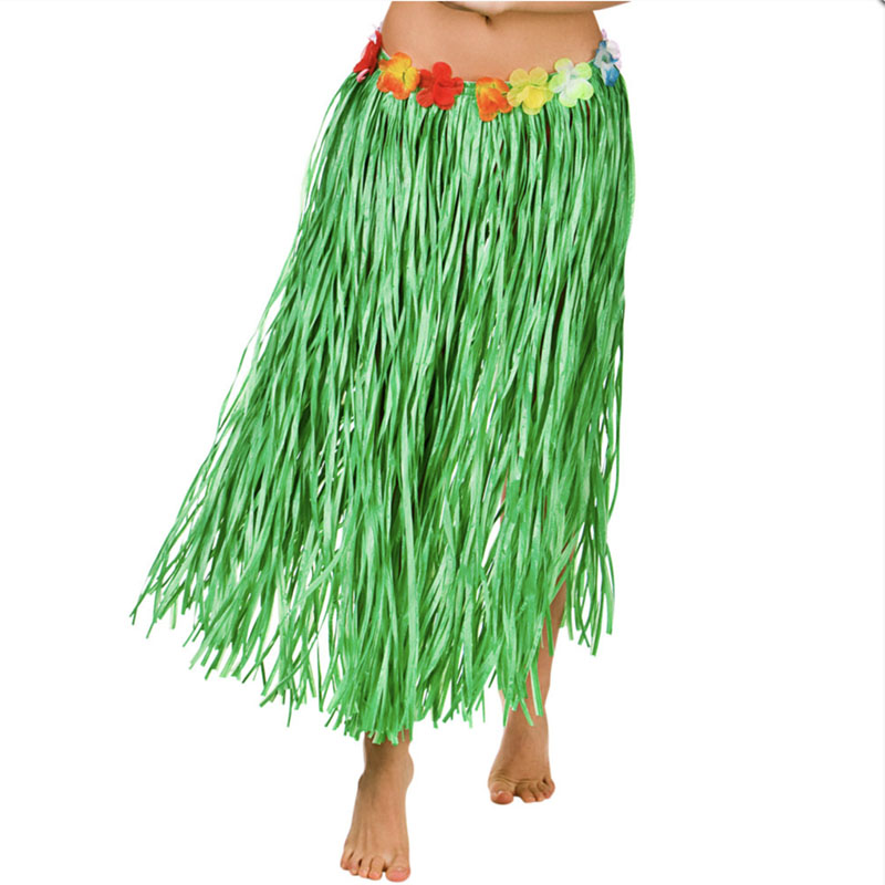 Joke Shop Hawaiian Grass Skirt Green