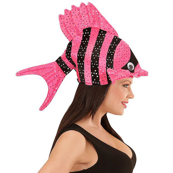 Joke Shop - Pink Tropical Fish Hat