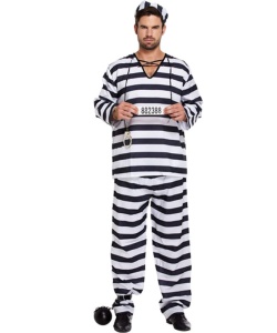 Men^s Convict & Robbers Costumes