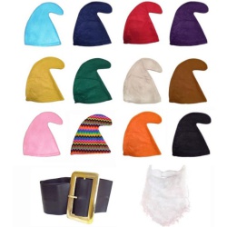 Smurf Hat, Beard & Belt Set