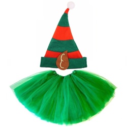 Elf Hat & Tutu Set - Green