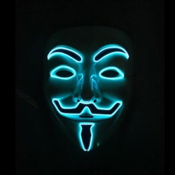 Blue LED Vendetta Mask