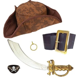 Joke Shop - Pirate Accessories - Free UK Delivery