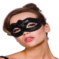 Verona eyemask - Black Glitter