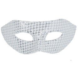 Sequin Eyemask - White