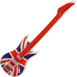 Inflatable Union Jack Guitar