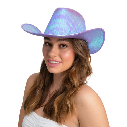 Lavender Iridescent Cowboy Hat