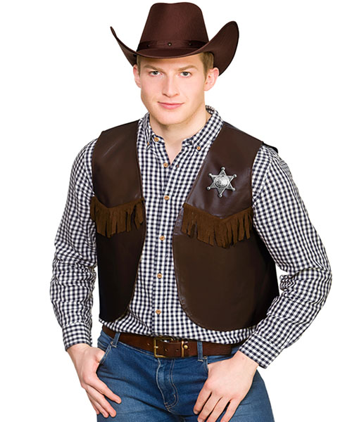 Cowboy Waistcoat (Brown)