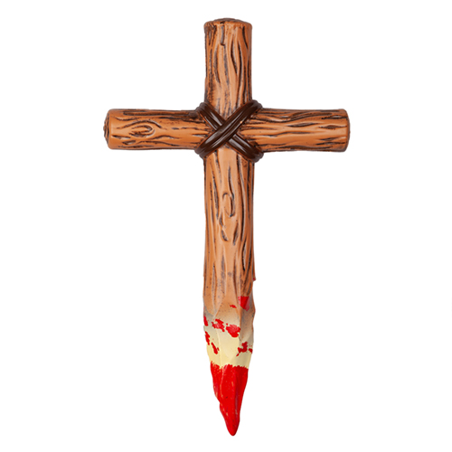 Vampire Cross Stake With Blood 