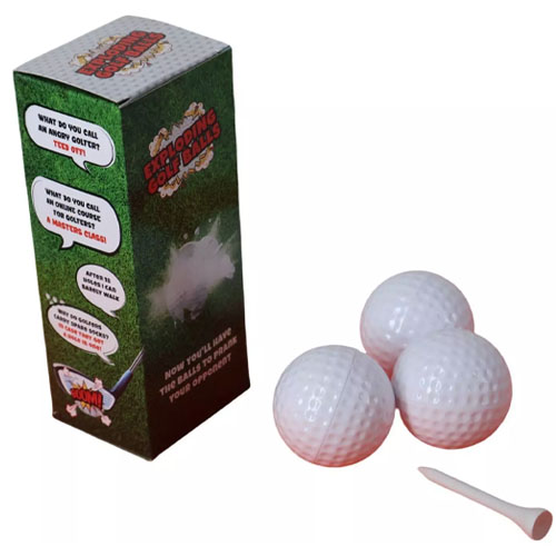 Exploding Golf Balls