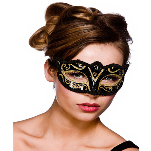 Verona Eyemask - Gold Glitter