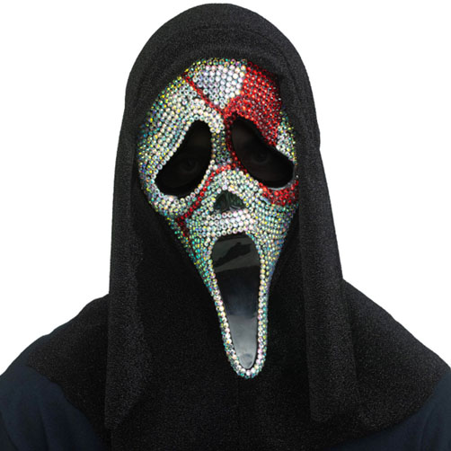 Ghost Face Bloody Bling Mask