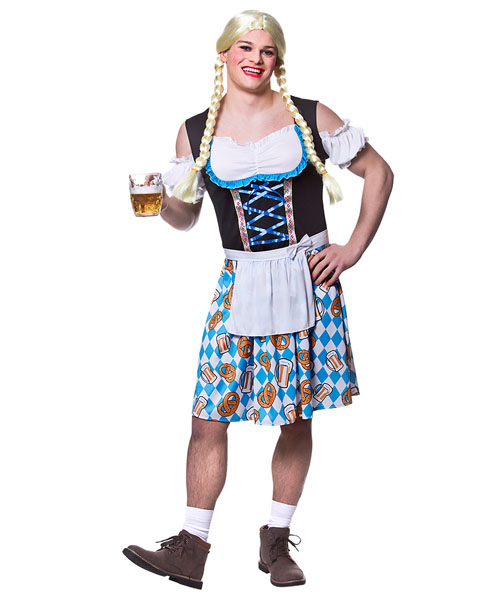 Funny Bavarian Beer Girl