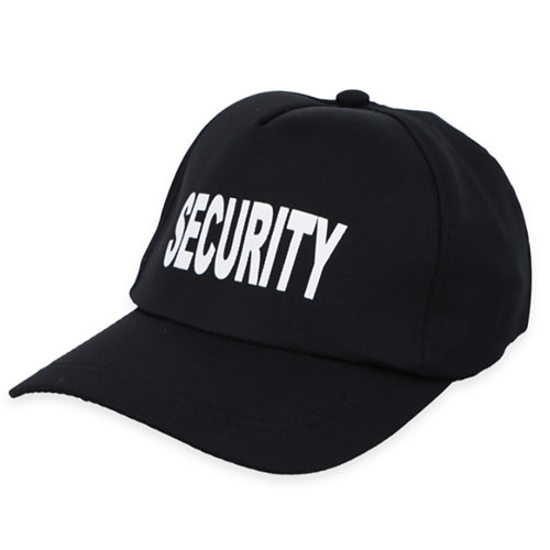 Black Security Baseball Cap